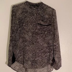 Black and white blouse